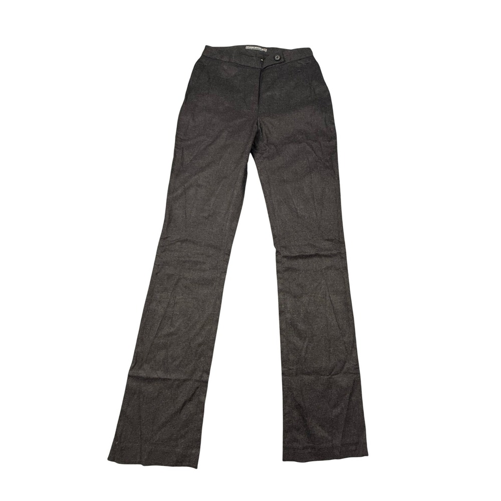 Parasuco Womens Charcoal Gray Low Rise Flare‎ Trousers Pants 8083RPL Size 26 NWT